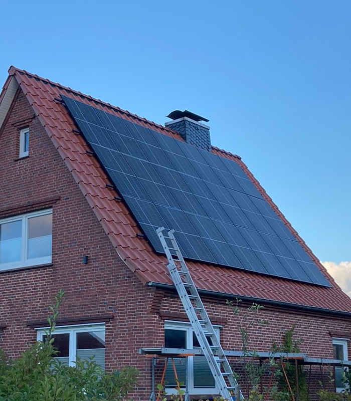 Photovoltaikanlage auf einem Hausdach